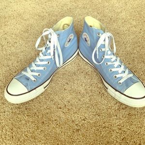Light Blue High Top All Star Converse